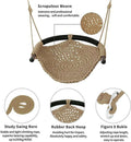 Hand-Knitting Toddler Swing, Swing Seat for Kids with Adjustable Ropes.